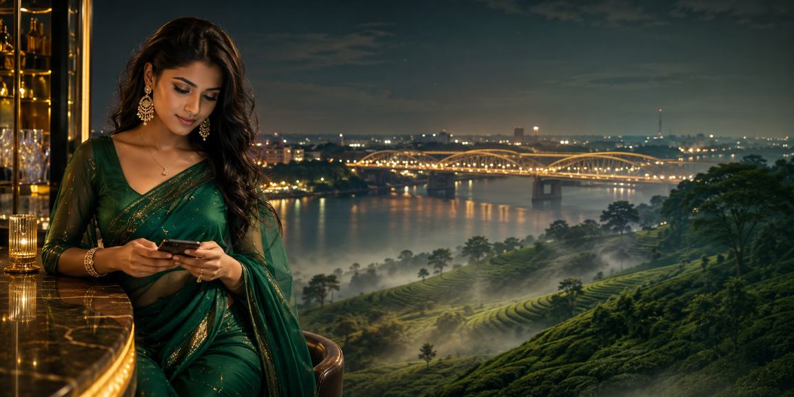 রাজশাহীর একজন ভিআইপি সদস্য মোবাইলে জ্যাকপট বোনাস যাচাই করছেন